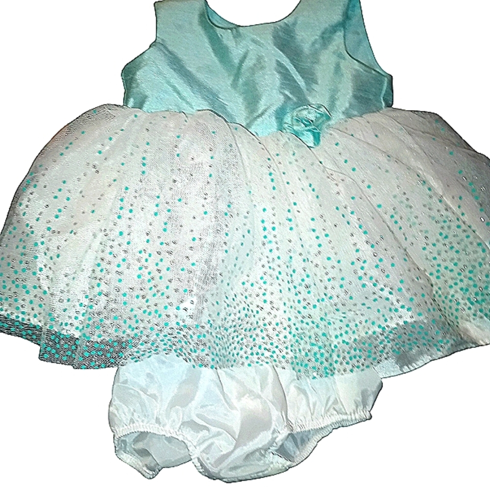 2pc. Dress & diaper cover (0-3mths)